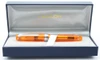 Sailor Pro Gear Fountain Pen - Transparent Orange Demonstrator, Standard Size, 21k H-M Nib (New, Mint in Box, Works Well)