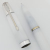 Parker 51 Ariel Kullock "Fantasy" Aerometric - White, Custom Cap, Fine Nib (Mint, Works Well)