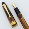 Pilot Namiki Custom 823 Fountain Pen - Amber Demonstrator, Vacuum Fill, 14k Medium Nib (New in Box, Works Well)