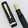 Sheaffer Flat Top Oversized - Black Radite, Secretary Nib (Excellent, Restored)