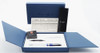 Recife Crystal Fountain Pen - Blue, Eyedropper Filler, Medium-Fine GP Steel Nib (New in Box)