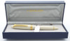 Sailor 1911 Fountain Pen - Standard Size, Ivory w Gold Trim, H-F (Firm Fine) 14k Nib (New in Box, Works Well)