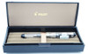 Pilot Custom 74 Fountain Pen - Clear with Black Ends, Rhodium Trim, 14k Fine #5 Nib (Near Mint in Box, Works Well)