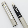 Sheaffer TARGA 1001 Fountain Pen, Early Version (1980-88) - Brushed Stainless Steel, Various Steel Nib (New Old Stock)