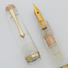 Double Nibbed Demonstrator Fountain Pen - Unknown Maker, Steel Nibs (Excellent, Works Well)
