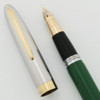 Sheaffer Sentinel Snorkel Fountain Pen - First Year w 14k Tube, Pastel Green, Extra Fine 14k Nib (Excellent, Restored)