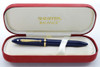Sheaffer Balance II Fountain Pen - Navy Blue Resin, 14k Lifetime Fine Nib (Mint in Box, Works Well)