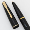 Parker Lady Standard Fountain Pen - England, Aerometric, Black w GP Trim, Medium Oblique Nib (Superior, Works Well)