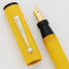 Eclipse Oversize Fountain Pen - Yellow, Warranted 14k #8 Nib (Excellent +, Restored)