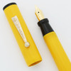 Waterson Oversize Fountain Pen - Yellow, Warranted 14k #8 Flexible Nib (Excellent, Restored)