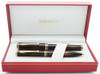 Sheaffer Grand Connaisseur Fountain and Ballpoint Pen Set (1987) - Tortoiseshell, Gold-Filled Trim, Broad 18k Nib (New Old Stock in Box) Sheaffer Grand Connaisseur Fountain and Ballpoint Pen Set (1987) - Tortoiseshell, Gold-Filled Trim, Broad 18k Nib (New Old Stock in Box)