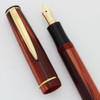 Merlin 33 Fountain Pen - Denmark, Copper Brown, Button Filler, 14k Fine Semi-Flex (Excellent, Restored)