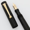 Parker Jack Knife Lucky Curve Fountain Pen - Full Size, Lined BCHR w Gold Clip, Fine Nib (Excellent +, Restored)