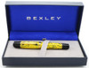 Bexley Poseidon Fountain Pen - Custom Tiger Stripe w Gold Trim, Cartridge/Converter, Two-Toned 18k Stub Nib (New in Box)