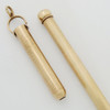 Vintage Unknown Brand Telescoping Pencil - Yellow Gold Plated (Excellent, Works Well) - 18717