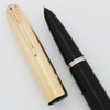 Parker 51 Vacumatic (1948) - Black, GF Parallel Lines Cap, Fine (Excellent, Restored)