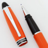 Aurora Ipsilon Rollerball Pen - Orange with Silver Colored Trim (Excellent, Works Well)