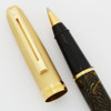 Sheaffer Prelude Mini Ballpoint Pen - "Tiger Eye" Barrel, Matte Gold Cap (Near Mint, Works Well)