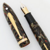 Sheaffer Balance II Limited Edition Fountain Pen - #0656/6000, Grey & Red Marble, Fine Lifetime Nib (Near Mint, Works Well)