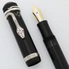 Montblanc Writers Edition LE Fountain Pen (1993) - Agatha Christie, Black & Sterling, 18k Medium (Near Mint in Box, Works Well)