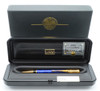 Parker Duofold Mark 2 Ballpoint Pen - Blue Lapis Lazuli, Gold Trim (Mint in Box, Works Well)