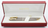 Sheaffer Silver Imperial Ballpoint & Pencil Set - Sterling Diamond Design, .9mm (New Old Stock n Box, Works Well)