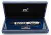 Montblanc Patron of Art Series Fountain Pen (1993) - Octavian, Sterling Silver over Black, 18k Medium (Near Mint in Box, Works Well)