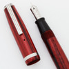 Esterbrook J Fountain Pen - Dubonnet Red, Rare Dura-chrome 1314 Stub Nib (Excellent, Restored)