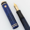 Wahl Gold Seal Fountain Pen - Ring Top, Blue Marble, Semi-flex Extra Fine "Signature" Nib (Excellent, Restored)