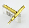 Wahl Fountain Pen  - #2 Ring Top, Gold Filled Greek Key Design, Full Flex XF-B (Excellent, Restored)