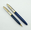 Sheaffer Sentinel TM Fountain Pen Set 1950 - Persian Blue, Extra Fine (Excellent, Restored)
