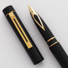 Sheaffer Targa 1003 Fountain Pen - Early Version, Matte Black, 14k Fine Nib (Excellent, Works Well)