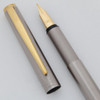 Montblanc Noblesse Slimline Flighter Fountain Pen - Brushed Stainless Steel, Gold Trim,  Extra Fine 14k Nib (Excellent in Box, Works Well)