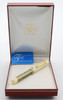 Filcao Sylvia Fountain Pen - Ivory and Horn, 14k Medium, Button Filler (New in Box)