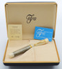 Filcao Sylvia (2007) Fountain Pen - Ivory and Horn, 14k Medium, Button Filler (New Old Stock in Box)