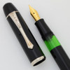 Vintage Senator Regent  Fountain Pen (Germany, 1930s/40s) -  Black,  Piston Filler, Medium Flexible Steel Nib (Excellent +, Works Well)