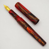 PSPW Prototype Fountain Pen - Matte Fiery Fall Colors, Slightly Oversize, No Clip, JoWo #6 Nibs
