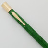 Sheaffer Lifetime Flat Top Over-Size Mechanical Pencil  (1920s) - Jade Green, 1.1mm Leads (Excellent +, Works Well)