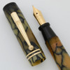 Pencraft Junior Fountain Pen - Pearl w Black Veins, 14K Everlasting Nib (Excellent, Restored)