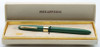 Sheaffer Statesman Snorkel Fountain Pen (1950s) - Pastel Green, Medium (M4) Palladium Silver Nib (Excellent, In Box, Works Well)