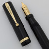 Sheaffer Lifetime Flat Top Oversized (1930s) - Black, Lever Filler, Medium-Fine Lifetime Nib (Excellent +, Restored)