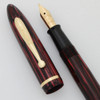 Sheaffer Balance 350 Fountain Pen ( (1930s) - Junior Size, Carmine, Vac-Fill, Fine #3 Nib (Excellent, Restored)