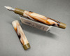 PSPW Prototype Fountain Pen - Cinnamon Latte with Solid Ends,  Alumilite, No Clip, #6 JoWo Nibs (New)