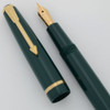 Parker Slimfold Duofold UK - Green, Aerometric, Medium Semi-Flex Nib (Superior, Works Well)