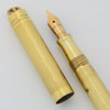 Wahl #2 Fountain Pen (1920s) - Ring Top, GF Ripple Design, 14k Flexible Fine Nib (Excellent, Restored)