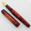 PSPW Prototype Oversized Fountain Pen - Red Gold Cruzite with Solid Ends, No Clip, #6 JoWo Nibs (New)
