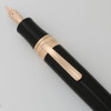 Stipula DaVinci LE Fountain Pen (2017) - Black Resin, Rose Gold Trim, Retractable Nib, Medium Flexible 14k (Excellent +, Works Well)