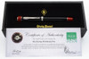 Conway Stewart Turing-Welchman LE Fountain Pen - Black w Red Finials, C/C, Oversize, 18k Medium Nib (Near Mint in Box, Works Well)