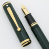 Sheaffer Connaisseur Fountain Pen  (1990s) - Ivy Green w Gold Trim, C/C, Fine 18k Nib (New Old Stock in Box, Works Well)