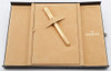 Sheaffer Grand Connaisseur Fountain Pen - Gold Lined Model, Medium 18k Nib (Near Mint NOS in Deluxe Book Style Box)